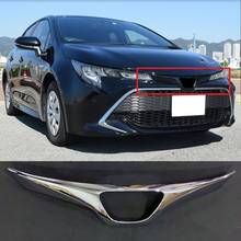 For Toyota Corolla Auris Sport  Hatchback 2019 ABS Chrome Car Front Grill Net Trim Sticker Decoration Modification 2024 - buy cheap