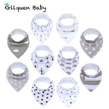 Baby Bandana Drool Bibs Super Soft 10 Pack Absorbent Cotton Organic Bib Set Baby Shower Gift Set for Teething and Drooling 2024 - buy cheap