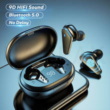 TWS Bluetooth 5.0 Headphones Wireless Waterproof Earphones Noise Cancelling 9D Stereo Sports Earbuds Headsets With Microphone 2024 - купить недорого