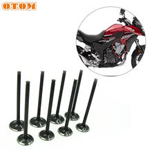 OTOM Motocross 8 Pcs Valve Intake And Exhaust Valves Set For HONDA CB500 CB500X CB500F BMW T500GS Motorcycle Dirt Bike Accessory 2024 - buy cheap