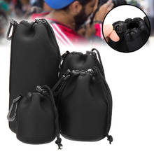 Funda protectora impermeable para lente de cámara, bolsa de neopreno para lente de cámara, bolsa suave para foto DSLR para organización al aire libre, 4 piezas 2024 - compra barato