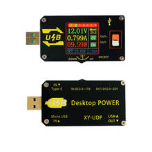 Fuente de alimentación regulada ajustable de escritorio, módulo de alimentación Digital USB DC CC CV 0,6-30V 5V 9V 12V 24V 2A 15W, XY-UDP 2024 - compra barato