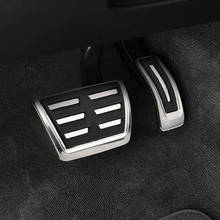 Car styling stainless steel Fuel Brake Footrest Pedal cover For VW Volkswagen Audi Q7 SQ7 Touareg 2007-2017,auto accessories 2024 - buy cheap