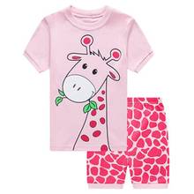 New Children's Giraffe Pajamas Set Girls Pajamas Cotton Kids Pyjamas Boys Sleepwear Child Night Wear Clothing Suits 2024 - buy cheap