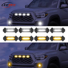 Luces LED antiniebla delanteras para coche, faros de señal lateral de 12V, accesorios de decoración para coches y camiones, Toyota Tacoma 2016-2020 2024 - compra barato