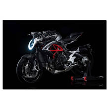 Agusta Brutale-pintura en lienzo de motocicleta para sala de estar, póster de vehículo, imágenes de pared estampadas, color negro, 800 2024 - compra barato