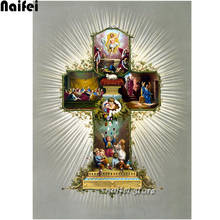 Diamond Painting full square"The Easter Cross Art"5D DIY diamond mosaic Kits religion Embroidery Round square Drill Accessories 2024 - buy cheap