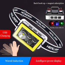 Mini Flashlight LED+COB Headlamp High Power Built-in 900 mA Battery Outdoor Camping Headlight USB Charging IPX45 Water Resistant 2024 - buy cheap