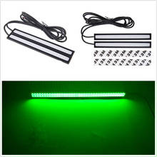 2 x Green Super Bright COB LED Light DRL Fog Driving Lamp Waterproof 14cm 12V 2024 - buy cheap