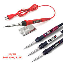 80W Electric Soldering Iron 220V 110V Welding Solder Iron Adjustable Temperature Welding Pencil Pen Rework Station Heating Solde 2024 - buy cheap