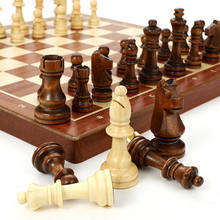 Wooden Chess Set High Grade 4 Queen Chess Game King Height 80mm Chess Pieces Folding 39*39 cm Chessboard with Wooden Chessmen I8 2024 - buy cheap