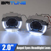 Britune Angel Eyes Car Lens Retrofit Projector Bi-xenon 2.0'' Motorcycle Kit H1 LED HID Light Bulbs Headlight Accessories Tuning 2024 - buy cheap