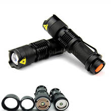 Светодиодный тактический фонарик 6000 Lums Q5 L2, светодиодный фонарик с фокусировкой, светодиодный фонарик, водонепроницаемый светильник онарь для AA 14500, аккумуляторный 2024 - купить недорого