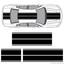 Calcomanías de doble raya de vinilo para Dodge Charger, calcomanías de doble Rally, diseño de coche 2024 - compra barato