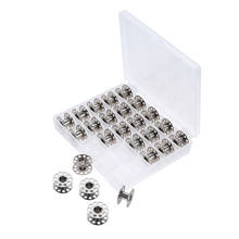 25pcs/1 box Metal Bobbins Spools storage case 2cm Craft Tool fit Sewing Machine Brother/Babylock/Janome/Kenmore/Singer Supplies 2024 - buy cheap