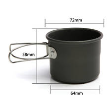 Outdoor Portable Mini 150ml Camping Water Cup Mug Coffee Cup Teacup Tumbler Folding Handle For Travel Hiking Tools 2024 - buy cheap