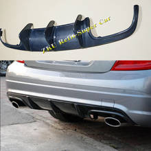 For Mercedes Benz W204 C63 AMG 4 Door 09-11 Prophas AMG Style Carbon Fiber Rear Bumper Diffuser Bumper Lip spoiler Protector 2024 - buy cheap