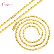 Hot Sale New Arrivals Fashion Trendy Simple Atmosphere Golden Tapered Necklace Clavicle Chain For Women Girls Wholesale Jewelry 2024 - buy cheap