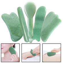 1 pc pedra jade natural guasha massagem ferramenta termas terapia guasha massageador guasha ferramentas para cuidados de saúde do corpo 2024 - compre barato