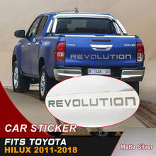 Car decals 1 Piece protect scratch tail gate revolution letter graphic vinyls stickers custom fit for toyota hilux 2011-2018 2024 - buy cheap