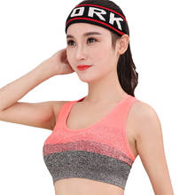 Fashion Shockproof And No Steel Ring Sports Bra No Trace Large Size Vest Yoga Running Fitness Underwear For Women Crop Tank Top 2024 - buy cheap