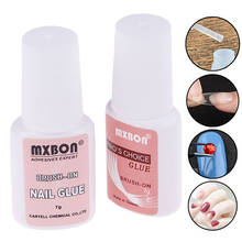 7g Fast Drying Nail Glue for False Nails Glitter Acrylic Decoration with Brush False Nail Tips Design Faux Ongle Nail Care Tools 2024 - buy cheap