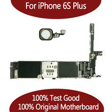 Материнская плата для iPhone 6S Plus, 16 ГБ/64 Гб/128 ГБ, 100% оригинальная разблокированная материнская плата без функции Touch ID, хорошее качество 2024 - купить недорого