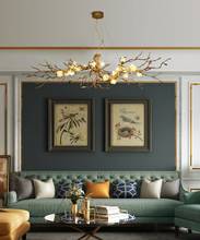 Lustre de cristal de cobre moderno, candelabro moderno de luxo com lâmpada estilo moderno para sala de estar, sala de jantar, vidro, designer minimalista 2024 - compre barato