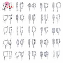 Sterling Silver 925 Original Earrings Jewelry Findings For Women Various Style Option DIY Jewelry Components Drop Shipping 2024 - buy cheap