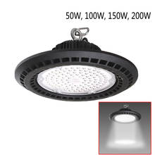 Luminária led de alto brilho, 50-200w, 6500 lm, k, iluminação industrial comercial para oficina, depósito 2024 - compre barato