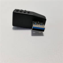 90 градусов левый угол направления USB 3,0 тип A штекер к гнезду m/f разъем адаптера 2024 - купить недорого
