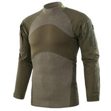 Тактическая футболка мужская верхняя одежда армейская Военная футболка с длинным рукавом США летняя тренировочная камуфляжная футболка быстросохнущая одежда 2023 - купить недорого