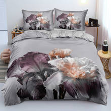 3D Design Gray Duvet Cover Sets Bedding Sets Quilt Covers Pillow Cases 173*230 230*230 265*230 180*210 Flowers Custom Bed Linens 2024 - buy cheap