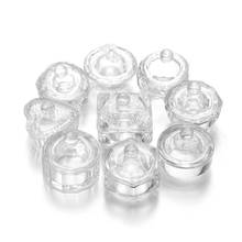 1PC Acrylic Powder Liquid Crystal Glass Dappen Dish Lid Bowl Cup Holder DIY Manicure Equipment Women Nail Art Decoration Tools 2024 - buy cheap