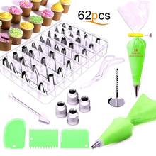 62Pcs Russian Piping Icing Nozzles Set Cake Cupcake Decorating Tools Supplies Kit Baking Confectionery Fondant Pastry Bag 2024 - buy cheap