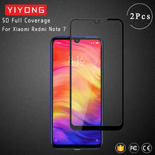 Yiyong 9d cobertura completa de vidro para xiaomi redmi nota 7 6 5 8t 8 2021 protetor de tela de vidro temperado para xiaomi nota 7 8 pro vidro 2024 - compre barato