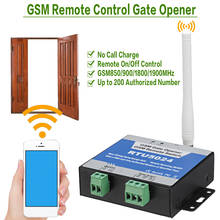 GSM реле открывания ворот RTU5024, дистанционное управление доступом к дверям, беспроводной дверной Открыватель, Бесплатный звонок 850/900/1800/1900 МГц 2024 - купить недорого