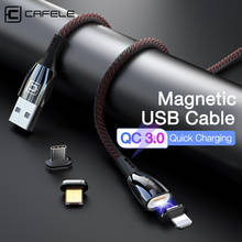 Новый Магнитный кабель Micro USB CAFELE для iPhone Type-C, кабель быстрой зарядки 3,0, провод для Xiaomi Huawei, Магнитный зарядный штекер 2024 - купить недорого