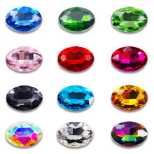 Diamantes de imitación ovalados de cristal, decoración brillante, piedras sueltas de cristal, accesorios de joyería para uñas 2024 - compra barato