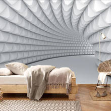 Papel de parede 3d personalizado milofi, mural moderno minimalista com geométrico estéreo para decoração de parede do quarto e sala de estar 2024 - compre barato