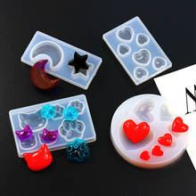 Popular1PC Nail Beauty Mold Moon Star Heart Shaped Silicone Jewelry Tools Fondant Cake Decorating Molds Handcraft Moulds 2024 - buy cheap