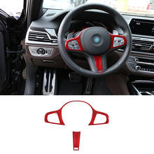 Real Carbon Fiber Steering Wheel Frame Trim for BMW 3 4 5 6 7 8  Series 6 Series GT X3 X4 X5 X6 X7 Z4 Car Interior Accessories 2024 - buy cheap