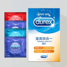 Durex Condom 64Pcs/Pack 4Types Natural Latex Extra Lubricating Cock Condoms Adult Sex Toys Men Penis Sleeve Safe Contraction 2024 - buy cheap