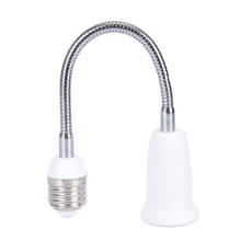 Extensor de lâmpada de 30cm, adaptador de extensão flexível e27 para suporte de lâmpada e27 para e27