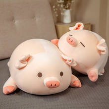 BoBo Piggy-almohada de peluche de 40-60CM para niños, cojín de felpa suave de animales de dibujos animados, silla para muñecas, regalo de cumpleaños y Navidad 2024 - compra barato