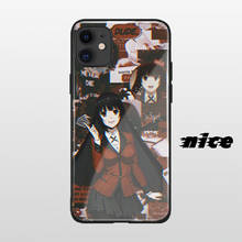 Funda de Anime Jabami Yumeko Kakegurui para iPhone SE 6s 7 8 x xr xs 11 pro max Samsung s note 10 20 plus, carcasa de vidrio para teléfono 2024 - compra barato