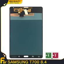 Tela para tablet de alta qualidade, 8.4 polegadas, montagem de painel lcd, com touch screen, para samsung galaxy tab s t700 t705 2024 - compre barato