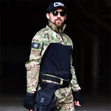 Uniforme militar de camuflaje para hombres, ropa táctica superior de manga completa, camisa de combate de soldado del ejército, Airsoft Frog, fuerzas especiales 2024 - compra barato