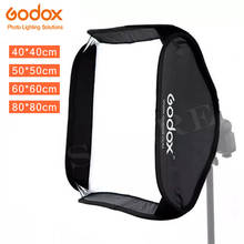 Godox-SoftBox plegable para Flash Speedlite, soporte tipo S, montaje Bowens Elinchrom, 40x40cm, 50x50cm, 60x60cm, 80x80cm 2024 - compra barato
