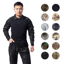 Roupas de caça camuflagem uniforme masculino gen3 conjuntos camisa combate tático bdu airsoft paintball multicam preto militar roupas 2024 - compre barato